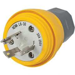 Hubbell Wiring Device-Kellems - 277 VAC 30A NEMA L7-30P Industrial Twist Lock Plug - Industrial Tool & Supply