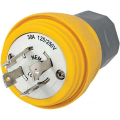 Hubbell Wiring Device-Kellems - 125V 30A NEMA L14-30P Industrial Twist Lock Plug - Industrial Tool & Supply