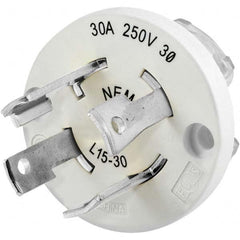 Hubbell Wiring Device-Kellems - 3-Phase Delta 250 VAC 30A NEMA L15-30P Industrial Twist Lock Plug - Industrial Tool & Supply