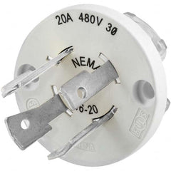 Hubbell Wiring Device-Kellems - 3-Phase Delta 480 VAC 20A NEMA L16-20P Industrial Twist Lock Plug - Industrial Tool & Supply