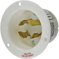 Hubbell Wiring Device-Kellems - 3-Phase Delta 480 VAC 30A NEMA L16-30P Industrial Twist Lock Inlet - Industrial Tool & Supply