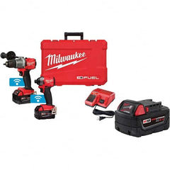 18 Volt Combination Tool Kit Includes 1/2″ Drill/Driver, 1/4″ Impact Driver, Lithium-Ion Battery