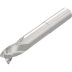 Niagara Cutter - 1/2", 3/4" LOC, 1/2" Shank Diam, 4" OAL, 3 Flute Solid Carbide Square End Mill - Industrial Tool & Supply