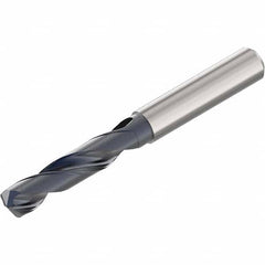 Seco - 9.1mm 140° Spiral Flute Solid Carbide Screw Machine Drill Bit - Industrial Tool & Supply