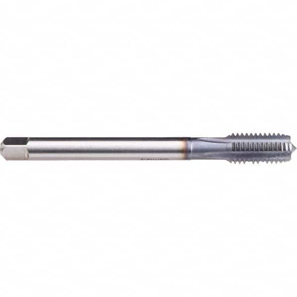 Emuge - M18x1.50 Metric Fine 6H 0 Flute TiCN Finish Powdered Metal Machine Tap - Industrial Tool & Supply