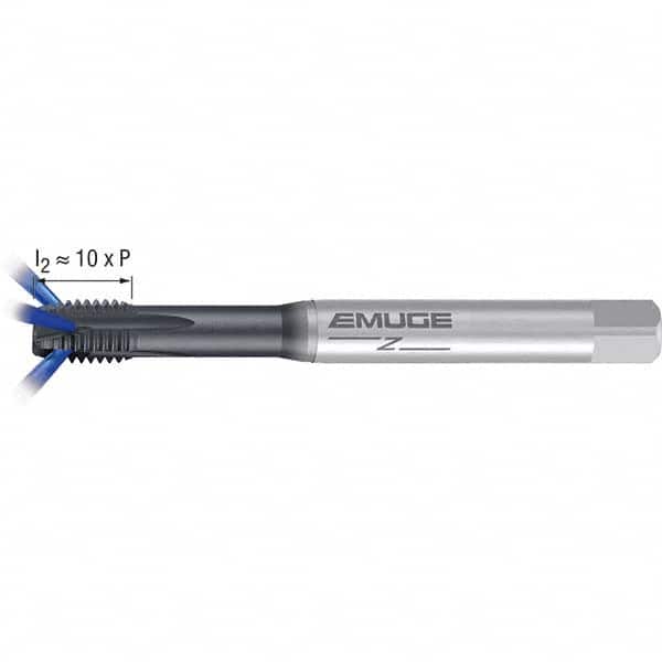 Emuge - M8x1.25 Metric 6H 0 Flute GLT-1 Finish Powdered Metal Spiral Point Tap - Industrial Tool & Supply