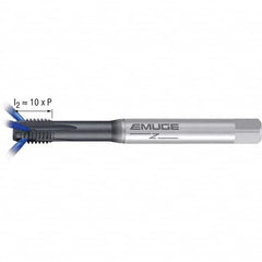 Emuge - M6x1.00 Metric 6H 0 Flute GLT-1 Finish Powdered Metal Spiral Point Tap - Industrial Tool & Supply