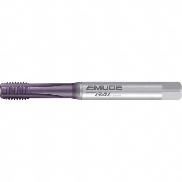 Emuge - M16x2.00 Metric 4 Flute TiCN Finish Powdered Metal Spiral Point Tap - Industrial Tool & Supply