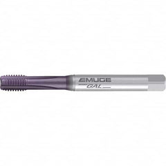 Emuge - M20x2.50 Metric 4 Flute TiCN Finish Powdered Metal Spiral Point Tap - Industrial Tool & Supply