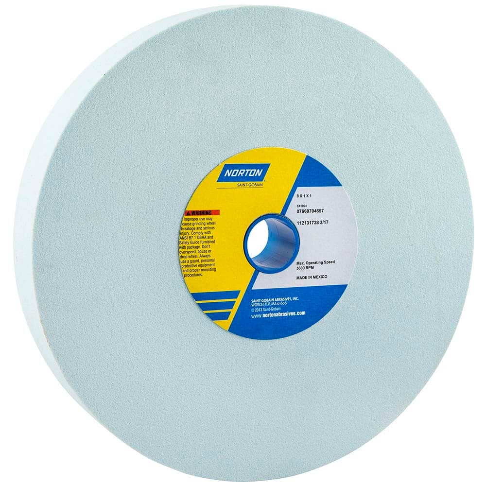 Norton - Bench & Pedestal Grinding Wheels Wheel Diameter (Inch): 8 Hole Size (Inch): 1 - Industrial Tool & Supply