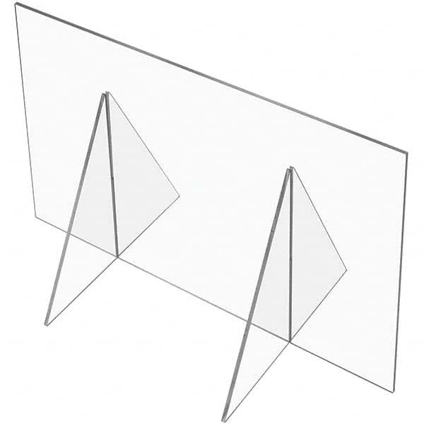 USA Sealing - 48" x 72" Self-Supporting Partition & Panel System-Social Distancing Barrier - Industrial Tool & Supply