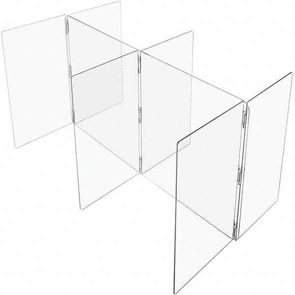 USA Sealing - 48" x 96" Self-Supporting Partition & Panel System-Social Distancing Barrier - Industrial Tool & Supply