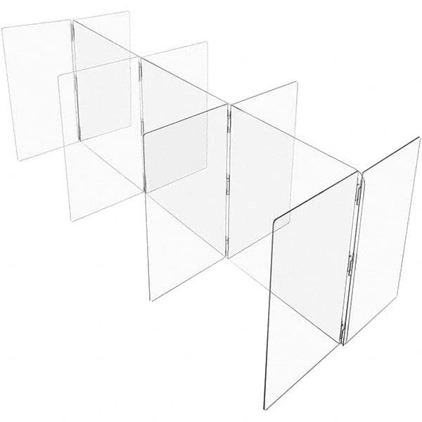 USA Sealing - 24" x 96" Self-Supporting Partition & Panel System-Social Distancing Barrier - Industrial Tool & Supply
