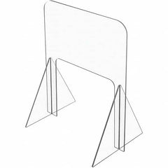 USA Sealing - 34" x 20" Self-Supporting Partition & Panel System-Social Distancing Barrier - Industrial Tool & Supply