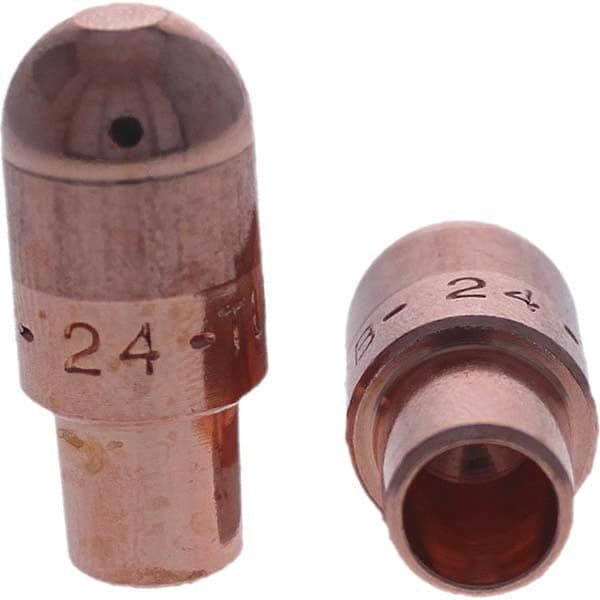 Tuffaloy - Spot Welder Tips For Use With: 4RW Cap Taper Electrode Holder Type: Male Cap B Nose (Dome) - Industrial Tool & Supply