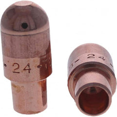 Tuffaloy - Spot Welder Tips For Use With: 4RW Cap Taper Electrode Holder Type: Male Cap B Nose (Dome) - Industrial Tool & Supply