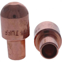Tuffaloy - Spot Welder Tips For Use With: 5RW Cap Taper Electrode Holder Type: Male Cap B Nose (Dome) - Industrial Tool & Supply