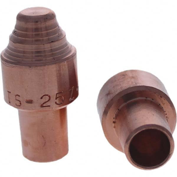 Tuffaloy - Spot Welder Tips For Use With: 5RW Cap Taper Electrode Holder Type: Male Cap S Nose - Industrial Tool & Supply