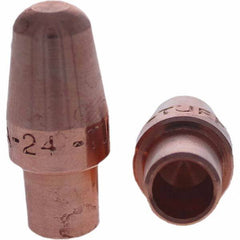 Tuffaloy - Spot Welder Tips For Use With: 4RW Cap Taper Electrode Holder Type: Male Cap A Nose (Pointed) - Industrial Tool & Supply