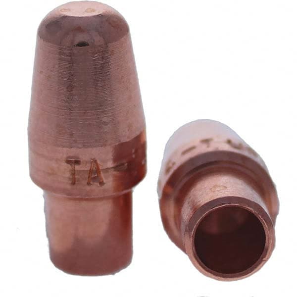 Tuffaloy - Spot Welder Tips For Use With: 4RW Cap Taper Electrode Holder Type: Male Cap A Nose (Pointed) - Industrial Tool & Supply