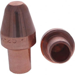 Tuffaloy - Spot Welder Tips For Use With: 5RW Cap Taper Electrode Holder Type: Male Cap A Nose (Pointed) - Industrial Tool & Supply