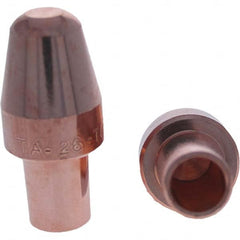 Tuffaloy - Spot Welder Tips For Use With: 6RW Cap Taper Electrode Holder Type: Male Cap A Nose (Pointed) - Industrial Tool & Supply
