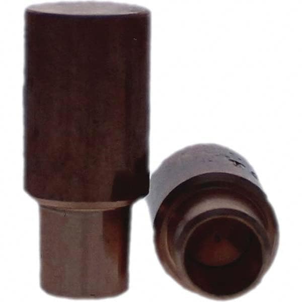 Tuffaloy - Spot Welder Tips For Use With: 4RW Cap Taper Electrode Holder Type: Male Cap C Nose (Flat) - Industrial Tool & Supply