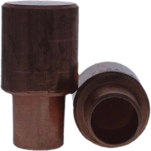 Tuffaloy - Spot Welder Tips For Use With: 7RW Cap Taper Electrode Holder Type: Male Cap C Nose (Flat) - Industrial Tool & Supply