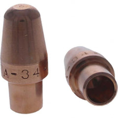 Tuffaloy - Spot Welder Tips For Use With: 4RW Cap Taper Electrode Holder Type: Male Cap A Nose (Pointed) - Industrial Tool & Supply