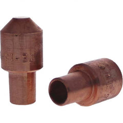 Tuffaloy - Spot Welder Tips For Use With: 5RW Cap Taper Electrode Holder Type: Male Cap E Nose (Truncated) - Industrial Tool & Supply