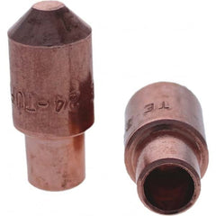 Tuffaloy - Spot Welder Tips For Use With: 4RW Cap Taper Electrode Holder Type: Male Cap E Nose (Truncated) - Industrial Tool & Supply