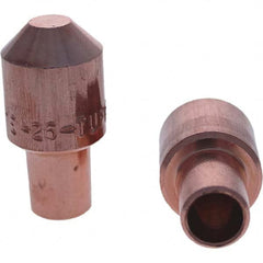 Tuffaloy - Spot Welder Tips For Use With: 5RW Cap Taper Electrode Holder Type: Male Cap E Nose (Truncated) - Industrial Tool & Supply
