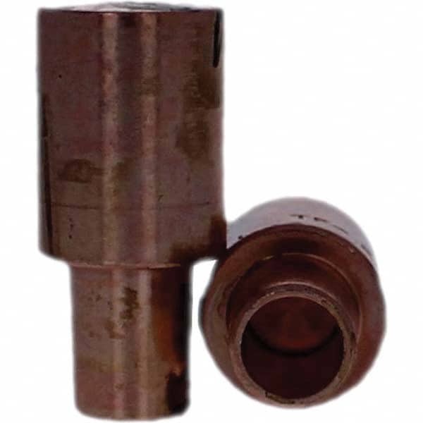 Tuffaloy - Spot Welder Tips For Use With: 7RW Cap Taper Electrode Holder Type: Male Cap F Nose (Radius) - Industrial Tool & Supply