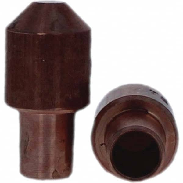 Tuffaloy - Spot Welder Tips For Use With: 7RW Cap Taper Electrode Holder Type: Male Cap E Nose (Truncated) - Industrial Tool & Supply