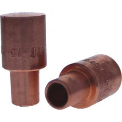 Tuffaloy - Spot Welder Tips For Use With: 5RW Cap Taper Electrode Holder Type: Male Cap F Nose (Radius) - Industrial Tool & Supply