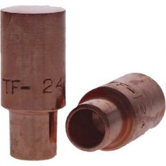 Tuffaloy - Spot Welder Tips For Use With: 4RW Cap Taper Electrode Holder Type: Male Cap F Nose (Radius) - Industrial Tool & Supply