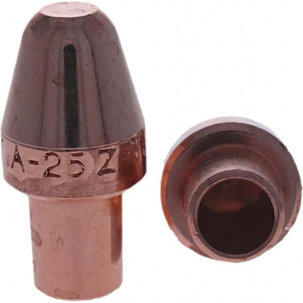 Tuffaloy - Spot Welder Tips For Use With: 5RW Cap Taper Electrode Holder Type: Male Cap A Nose (Pointed) - Industrial Tool & Supply
