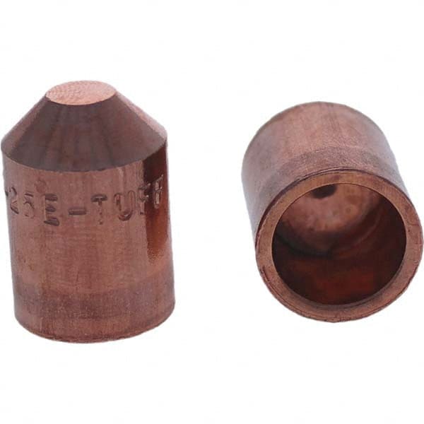 Tuffaloy - Spot Welder Tips For Use With: 5RW Cap Taper Electrode Holder Type: Female Cap E Nose (Truncated) - Industrial Tool & Supply