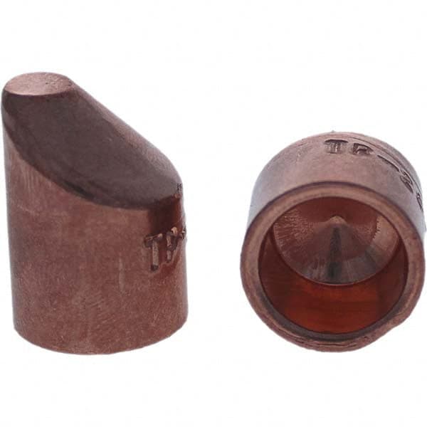 Tuffaloy - Spot Welder Tips For Use With: 5RW Cap Taper Electrode Holder Type: Female Cap D Nose (Offset) - Industrial Tool & Supply