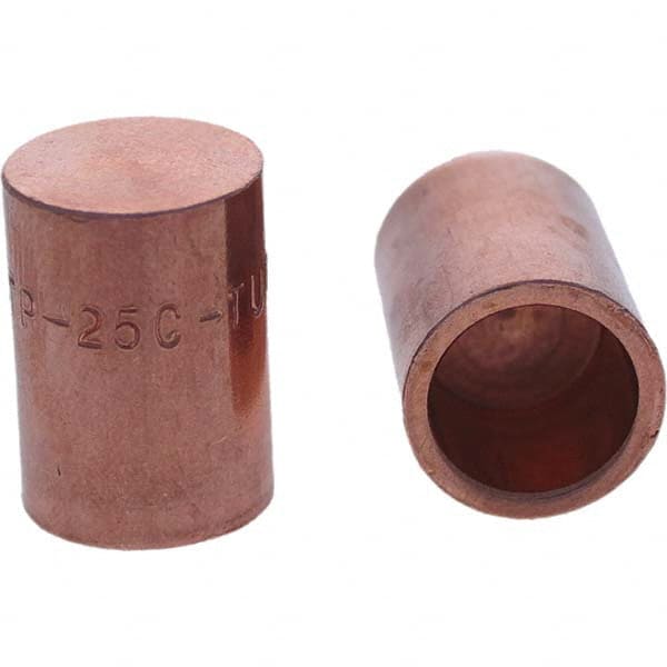 Tuffaloy - Spot Welder Tips For Use With: 5RW Cap Taper Electrode Holder Type: Female Cap C Nose (Flat) - Industrial Tool & Supply