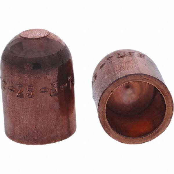 Tuffaloy - Spot Welder Tips For Use With: 5RW Cap Taper Electrode Holder Type: Female Cap B Nose (Dome) - Industrial Tool & Supply