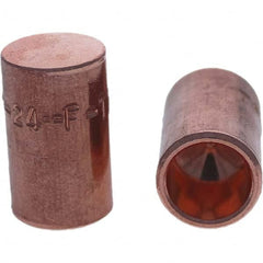 Tuffaloy - Spot Welder Tips For Use With: 4RW Cap Taper Electrode Holder Type: Female Cap F Nose (Radius) - Industrial Tool & Supply