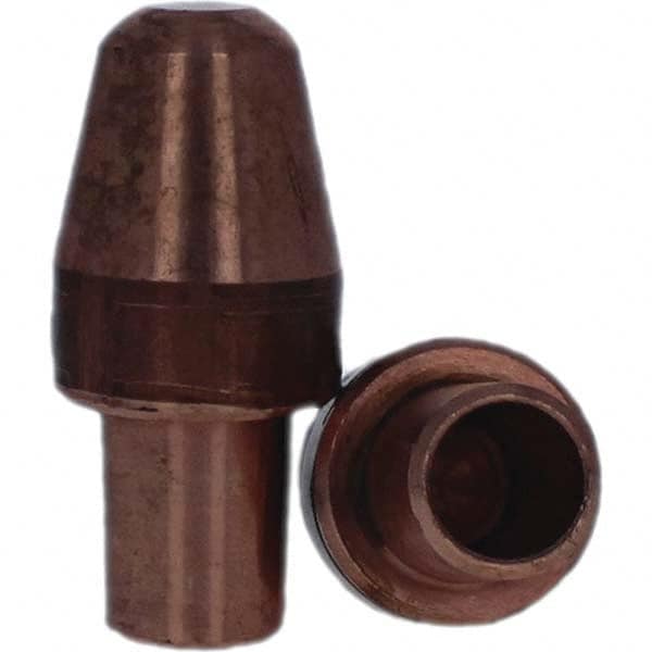 Tuffaloy - Spot Welder Tips For Use With: 6RW Cap Taper Electrode Holder Type: Male Cap A Nose (Pointed) - Industrial Tool & Supply