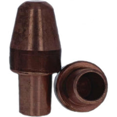 Tuffaloy - Spot Welder Tips For Use With: 6RW Cap Taper Electrode Holder Type: Male Cap A Nose (Pointed) - Industrial Tool & Supply