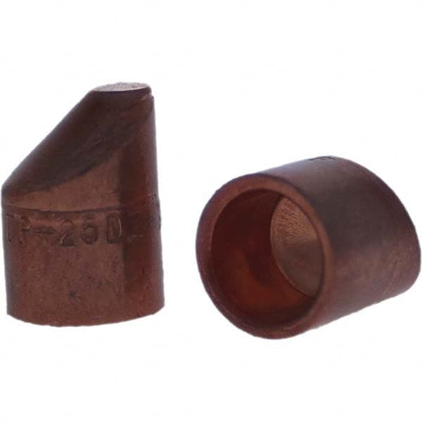 Tuffaloy - Spot Welder Tips For Use With: 5RW Cap Taper Electrode Holder Type: Female Cap D Nose (Offset) - Industrial Tool & Supply