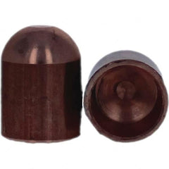 Tuffaloy - Spot Welder Tips For Use With: 6RW Cap Taper Electrode Holder Type: Female Cap B Nose (Dome) - Industrial Tool & Supply