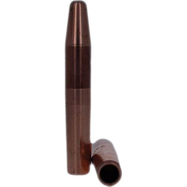 Tuffaloy - Spot Welder Tips For Use With: 4RW Electrode Holder Type: Straight Tip A Nose (Pointed) - Industrial Tool & Supply