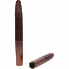 Tuffaloy - Spot Welder Tips For Use With: 4RW Electrode Holder Type: Straight Tip A Nose (Pointed) - Industrial Tool & Supply