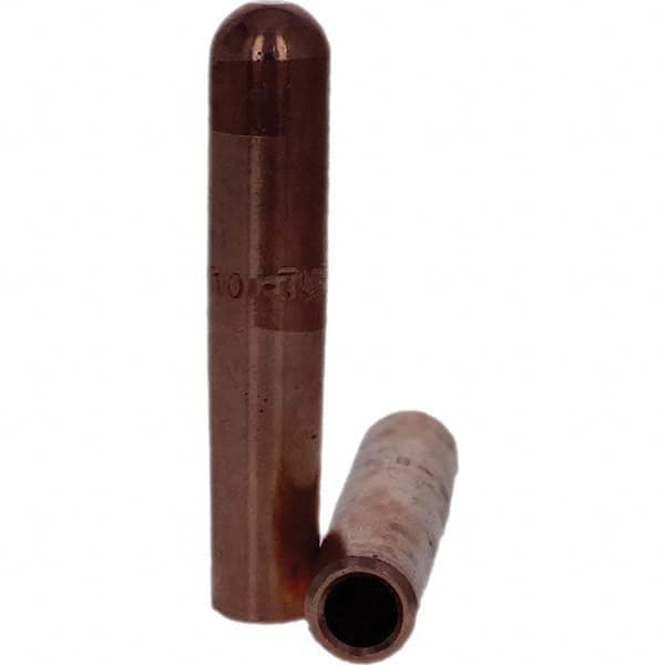 Tuffaloy - Spot Welder Tips For Use With: 4RW Electrode Holder Type: Straight Tip B Nose (Dome) - Industrial Tool & Supply