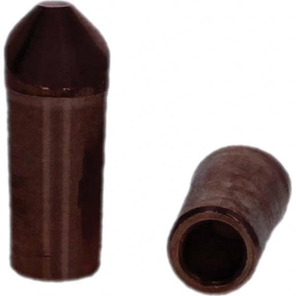 Tuffaloy - Spot Welder Tips For Use With: 4RW Electrode Holder Type: Straight Tip D Nose (Offset) - Industrial Tool & Supply